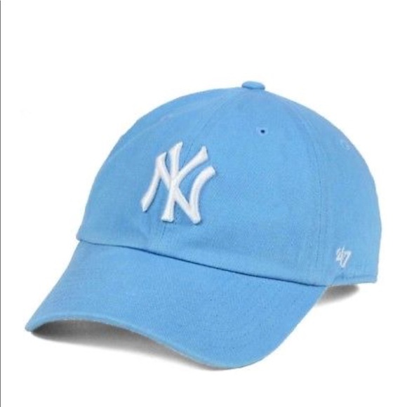 baby blue yankees hat